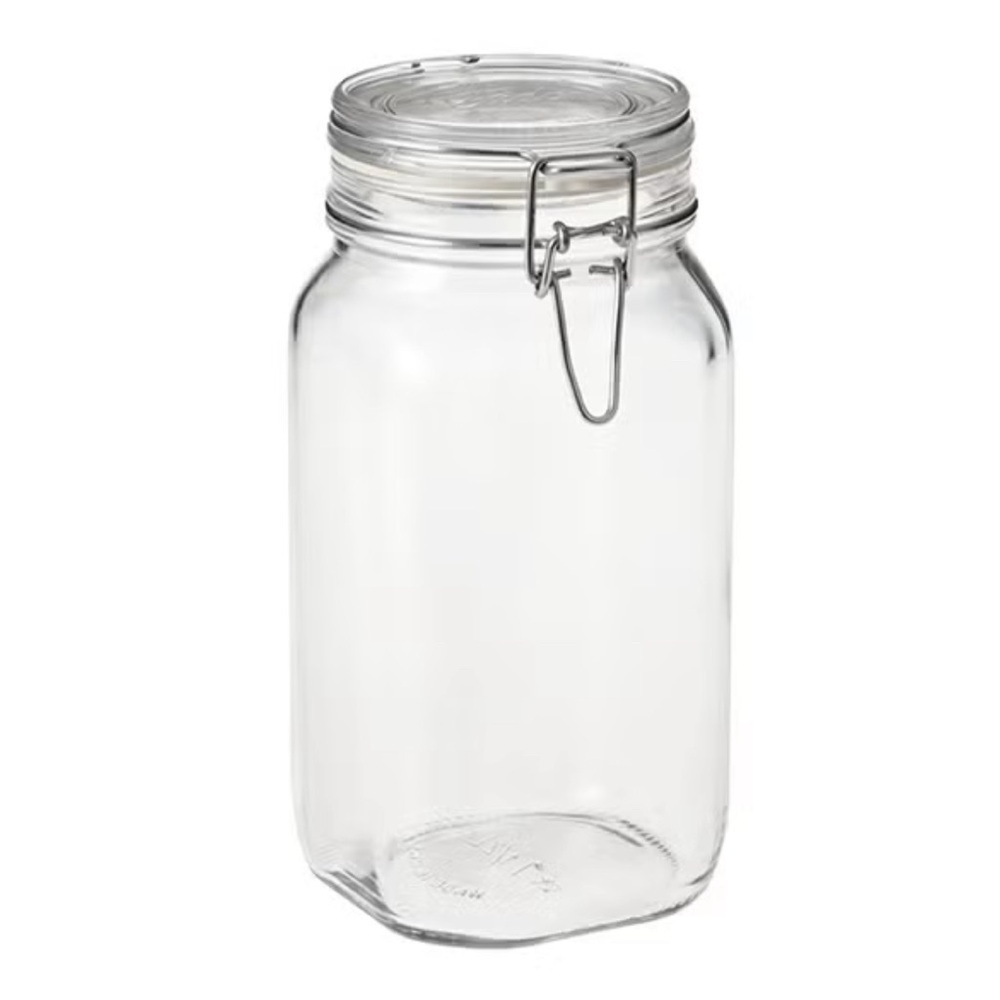 Bormioli Fido Rocco Glass Storage Jars - 6.1 qt- gentally used.